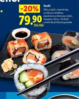 Lidl Sushi nabídka