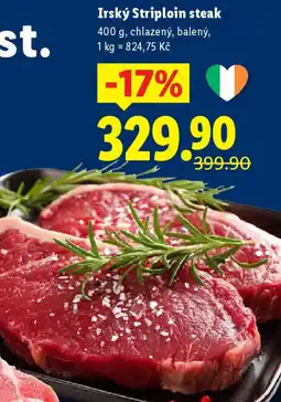 Lidl Irský Striploin steak nabídka