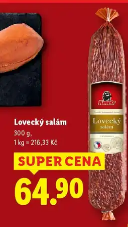 Lidl Lovecký salám nabídka