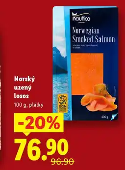 Lidl Norský uzený losos nabídka