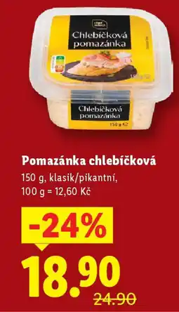 Lidl Pomazánka chlebíčková nabídka