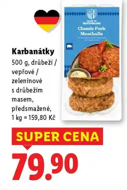 Lidl Karbanátky nabídka