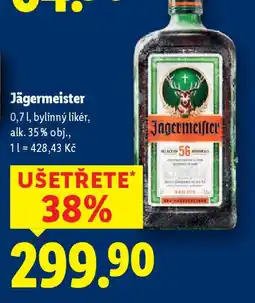 Lidl Jägermeister nabídka