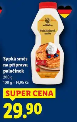 Lidl Sypká směs na přípravu palačinek nabídka