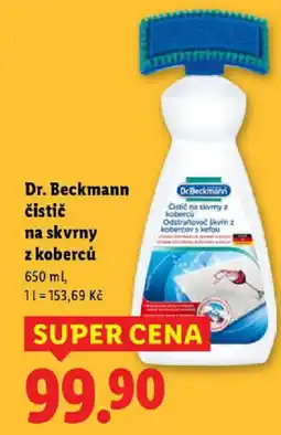 Lidl Dr. Beckmann čistič na skvrny z koberců nabídka
