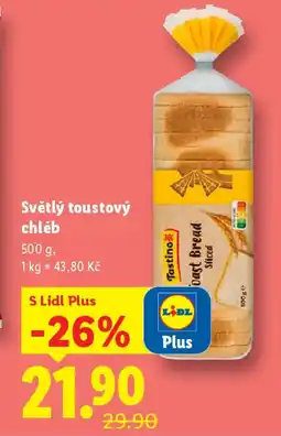 Lidl Světlý toustový chléb nabídka