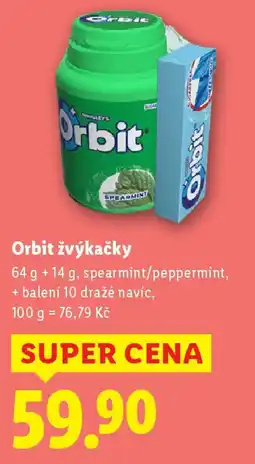 Lidl Orbit žvýkačky nabídka