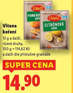 Lidl Vitana koření nabídka