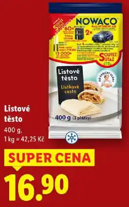 Lidl Listové těsto nabídka