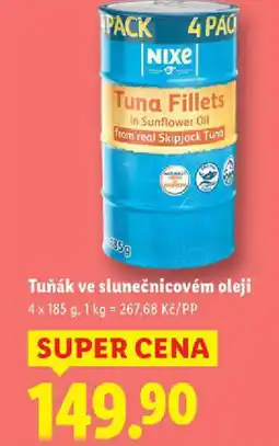 Lidl Tuňák ve slunečnicovém oleji nabídka