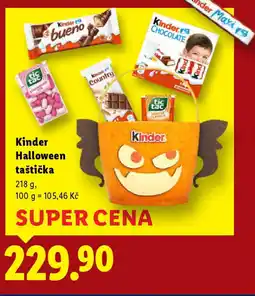 Lidl Kinder Halloween taštička nabídka