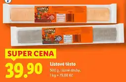 Lidl Listové těsto nabídka