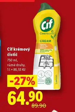 Lidl Cif krémový čistič nabídka