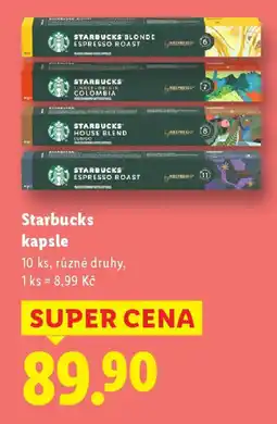 Lidl Starbucks kapsle nabídka