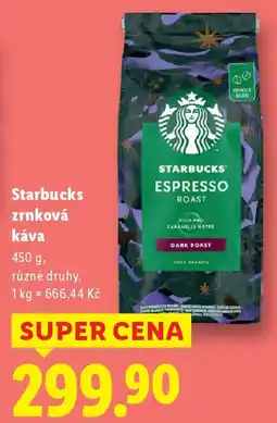 Lidl Starbucks zrnková káva nabídka