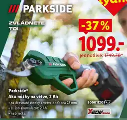 Lidl Parkside® Aku nůžky na větve, 2 Ah nabídka