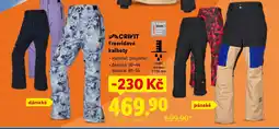 Lidl Freeridové kalhoty nabídka
