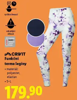Lidl Funkční termo legíny nabídka