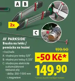 Lidl Parkside Bruska na řetěz / pomůcka na řezání nabídka