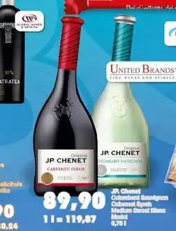 Jip JP Chenet Colombard Sauvignon Cabemet Syrah Medium Sweet Blanc Merlot 0,75l nabídka