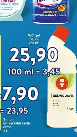 Jip WC gel bělící 750 ml nabídka