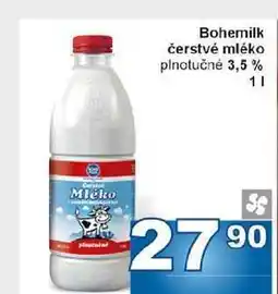 Jip Bohemilk čerstvé mléko plnotučné 3,5% 1l nabídka
