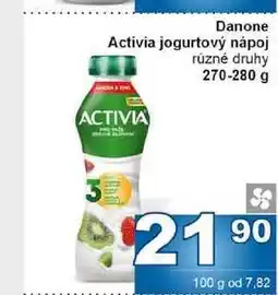 Jip Danone Activia jogurtový nápoj různé druhy 270-280 g nabídka