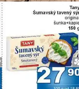 Jip Tany Šumavský tavený sý original šunka+kapie 150 g nabídka