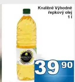 Jip Kvalitně Výhodně řepkový olej 1l nabídka