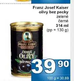 Jip Franz Josef Kaiser olivy bez pecky zelené černé 314 ml nabídka
