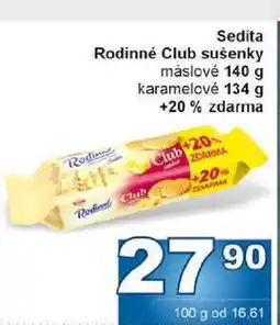 Jip Sedita Rodinné Club sušenky máslové 140 g nabídka