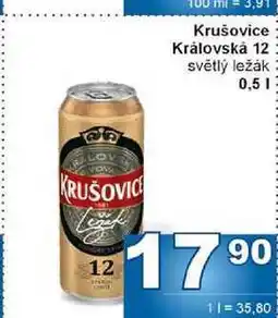 Jip Krušovice Královská 12 světlý ležák 0,5l nabídka