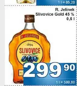 Jip R. Jelínek Slivovice Gold 45 % 0,5l nabídka