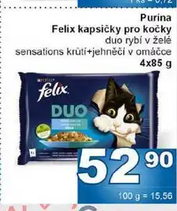 Jip Purina Felix kapsičky pro kočky 4x85g nabídka