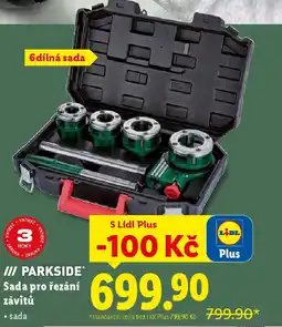 Lidl PARKSIDE Sada pro řezání závitů nabídka