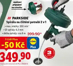 Lidl PARKSIDE Spirála na čištění potrubí 2 v 1 nabídka