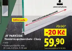 Lidl PARKSIDE Těsnění na sprchové dveře - 2 kusy nabídka