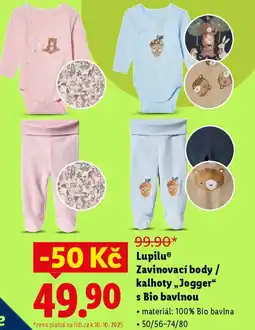 Lidl Lupilu Zavinovací body / kalhoty „Jogger“ s Bio bavlnou nabídka
