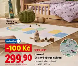 Lidl Livarno Dětský koberec na hraní nabídka