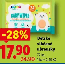 Lidl Dětské vlhčené ubrousky nabídka