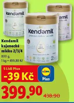 Lidl Kendamil kojenecké mléko 2/3/4 nabídka