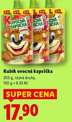 Lidl Kubík ovocná kapsička nabídka