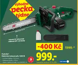 Lidl Parkside Elektrická řetězová pila 1 600 W nabídka