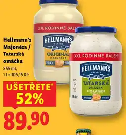Lidl Hellmann's Majonéza / Tatarská omáčka nabídka