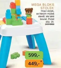 Dráčik Mega bloks stolek nabídka