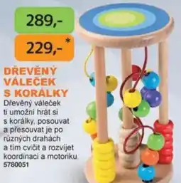 Dráčik Dřevěný váleček s korálky nabídka