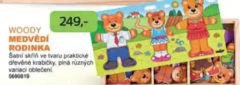 Dráčik Woody medvědí rodinka nabídka