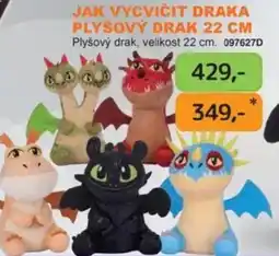 Dráčik Jak vycvičit draka plyšový drak 22 cm nabídka