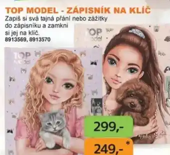 Dráčik Top model - zápisník na klíč nabídka