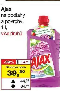 Barvy a laky drogerie Ajax na podlahy a povrchy, 1l nabídka